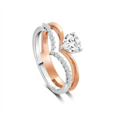 Multiple Diamond Studded Stack Ring